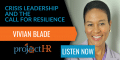 Podcast episode on leadership during crisis with Vivian Blade